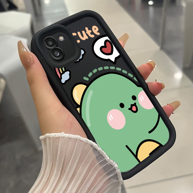 เคสสำหรับ Samsung Galaxy A03 เคสโทรศัพท์ไดโนเสาร์ยูนิคอร์นสามสีซิลิโคนกันกระแทก