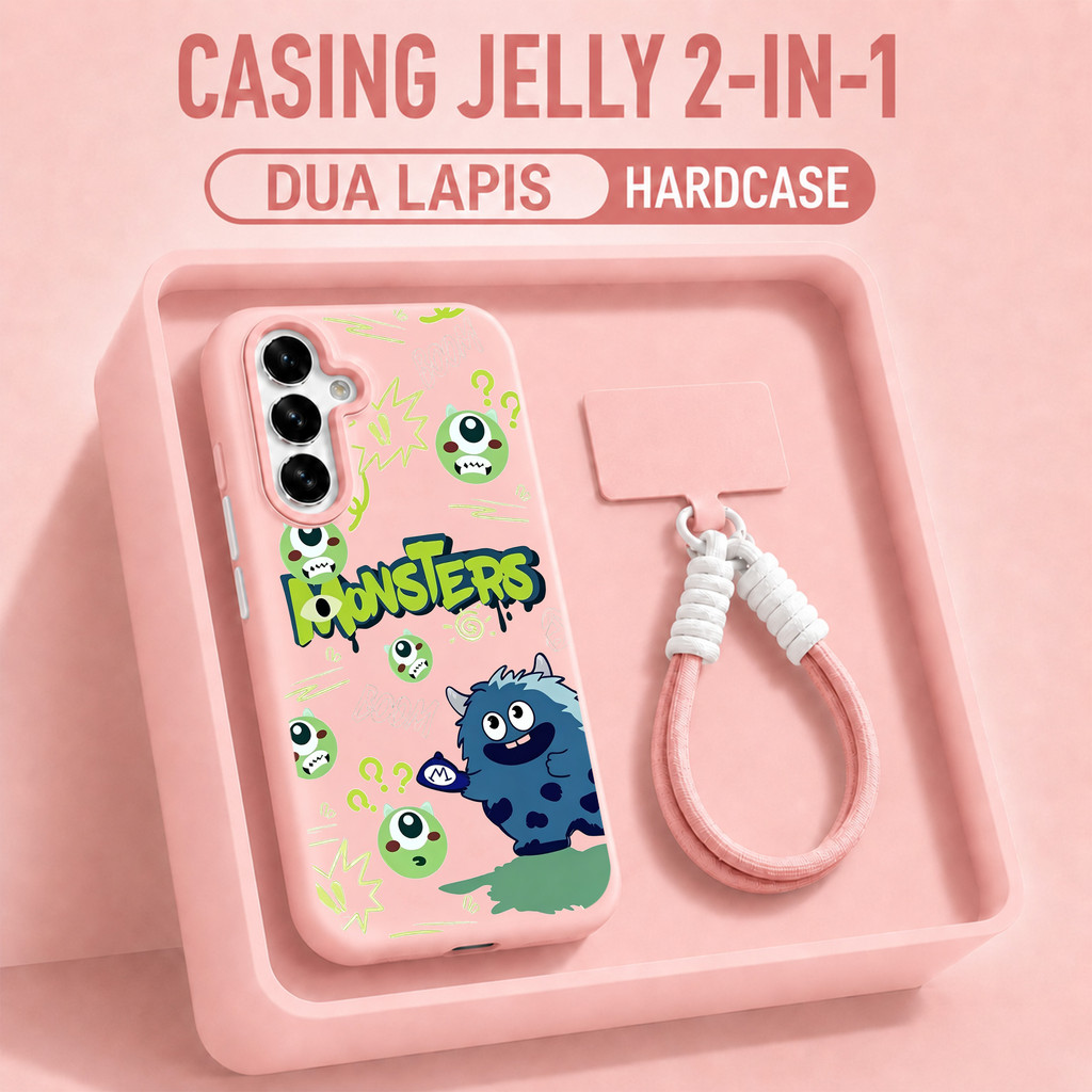2 In 1+Strap ติดตั้งง่ายลบ Monster Inc กรณี Vivo Y05e Y500 IQOO Z11 T5 Pro Y31D Pro Iqoo Z11X Y05 V7