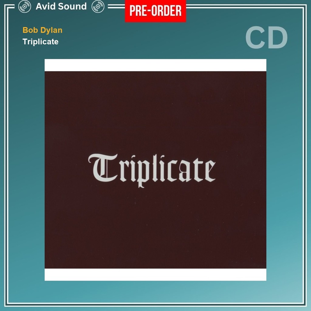 Pre-Order CD แผ่นซีดี Bob Dylan Triplicate ใหม่ ซีล Bob Dylan CD
