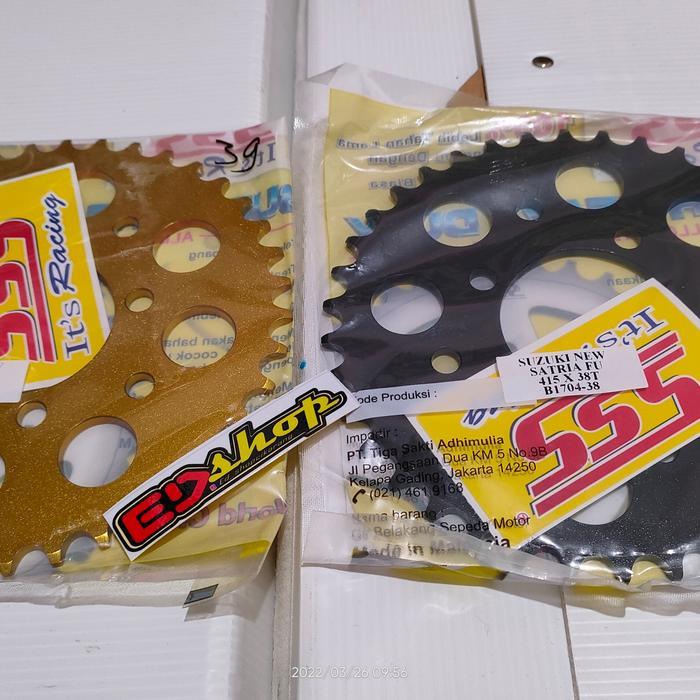 เกียร์หลังบาง Satria L Sss 415 Black Gold Fu 150 Fufi Cbu Fl Fi