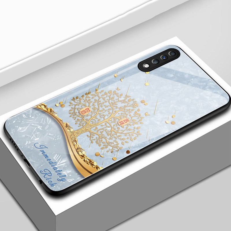 เคสสำหรับ Samsung A70 A70s A80 เคสโทรศัพท์ต้นเงินต้นทองเปลือกแก้วกันกระแทก ราคา ถูกที่สุด ดีลบีเคเค