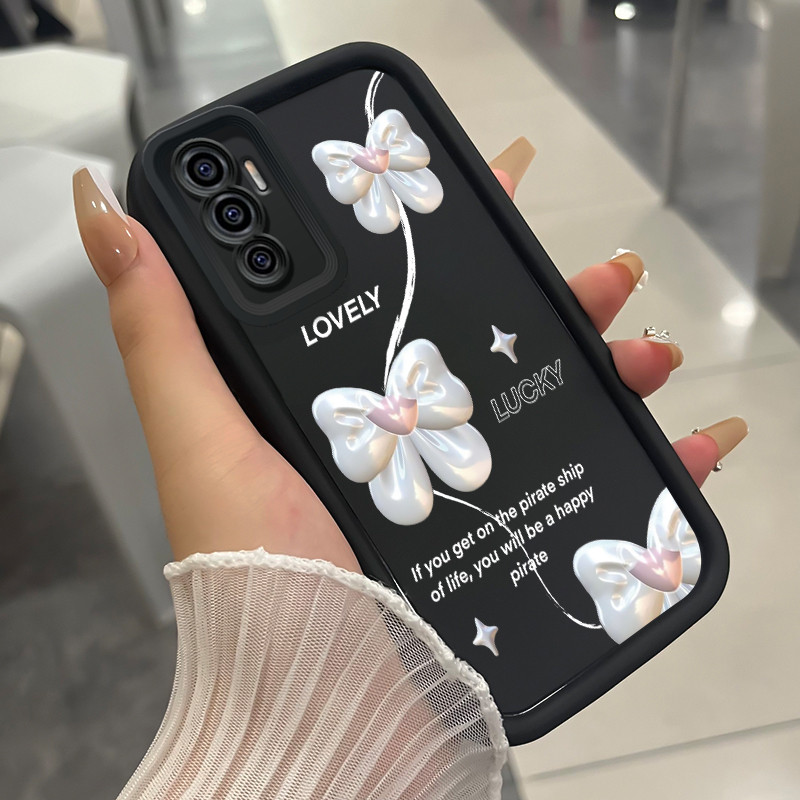 เคสสำหรับ VIVO V23E 4G V23E 5G Y75 เคสโทรศัพท์กุทัณฑ์รูปหัวใจสามสีซิลิโคนกันกระแทก