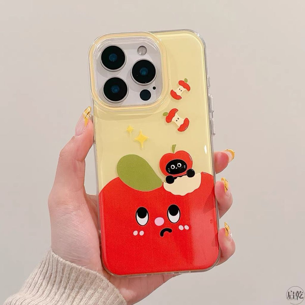 มะเขือเทศน่ารักการ์ตูนกรณี Hp Samsung A36 A56 A16 A55 A17 A15 A07 A06 5G A26 A25 5G A32 A13 5G M12 A