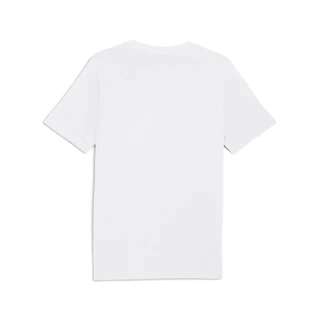 PUMA Basics เสื้อยืดพิมพ์ลายตัวอักษร PUMA สำหรับผู้ชาย สีขาว - 68803202