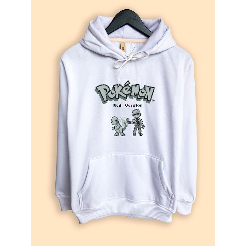 UT Pokemon Pixel Art Pokemon Red Version Cover Charmander Hoodie Jacket