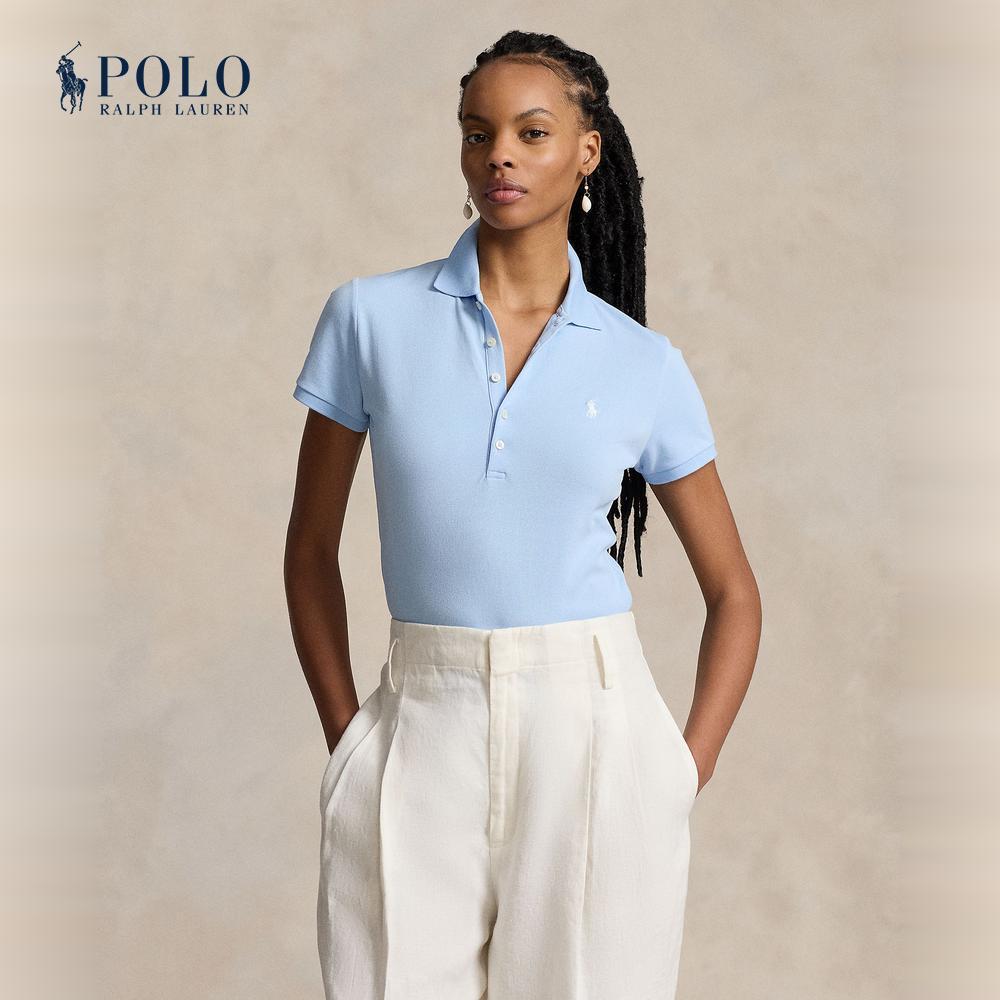 Polo Ralph Lauren เสื้อโปโลผู้หญิง รุ่น WMPOKNINB920336 สีฟ้า