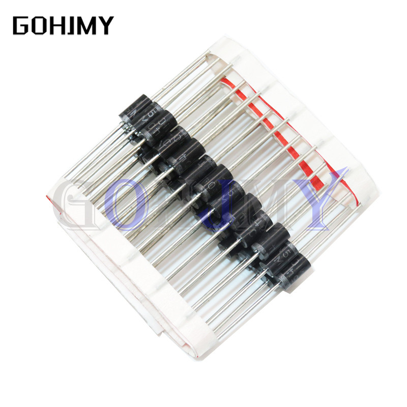 20PCS Rectifier ไดโอด 1N5359B 1N5408 1N5404 1N5401 1N5822 1N5818 UF5408 UF5402 6A10 10A10 10SQ45 DO-
