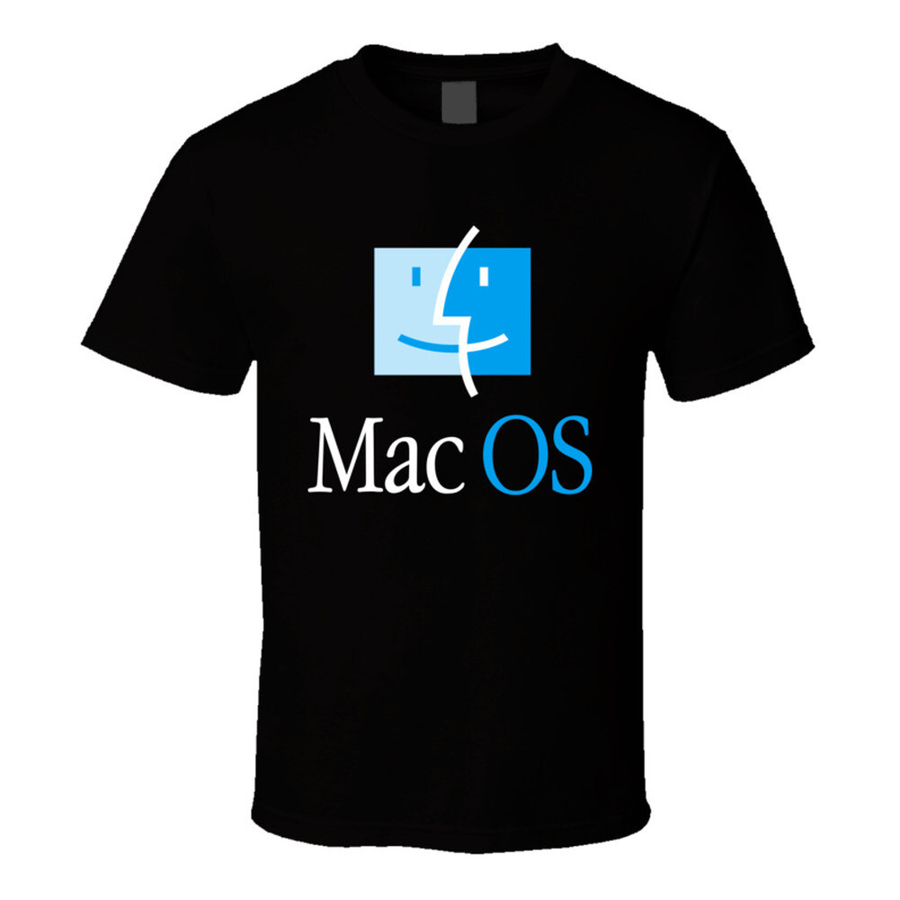 เสื้อยืด Apple Computers Mac Os สีดํา