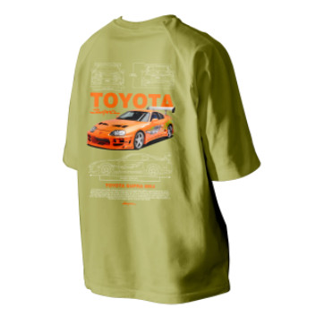 เสื้อยืด Toyota Supra Mk4 ไมโครไฟเบอร์ คอกลม