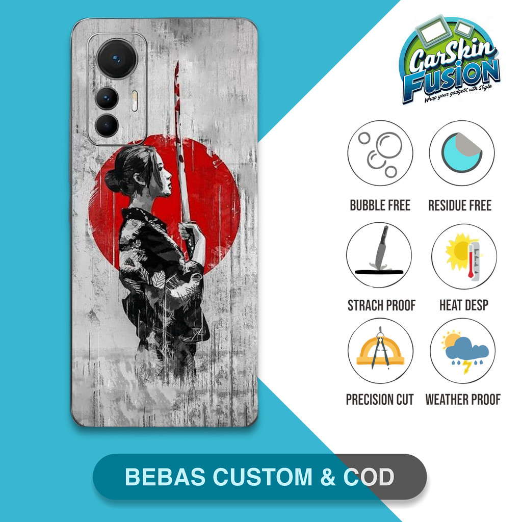 Garskin Skin Xiaomi Mi 12 Lite ธีมญี่ปุ่น เคสป้องกันรอยขีดข่วน | By Fusion Code - ZV7