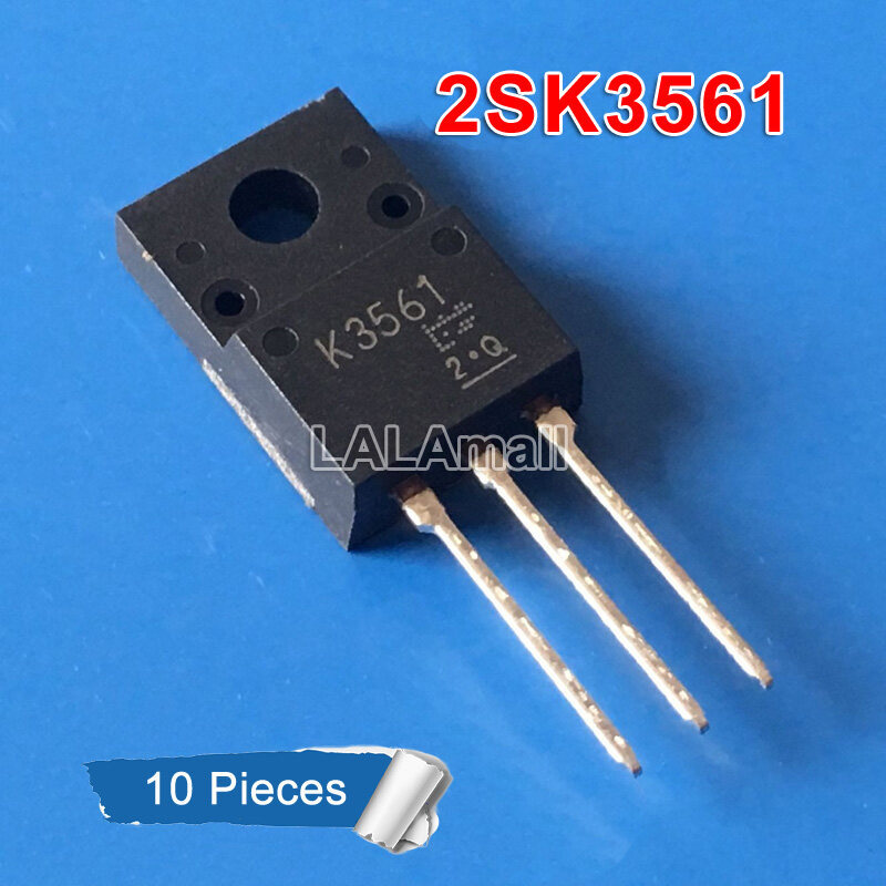 10pcs K3561 2SK3561 TO-220F TO220F N-channel 500V/8A MOSFET ทรานซิสเตอร์ใหม่ IC