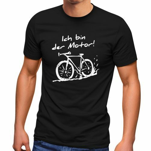 เสื้อยืดผู้ชายยอดนิยม T-Shirt Ich bin der Motor! Fahrrad MTB Mountainbike Radfahren เสื้อยืดสนุก