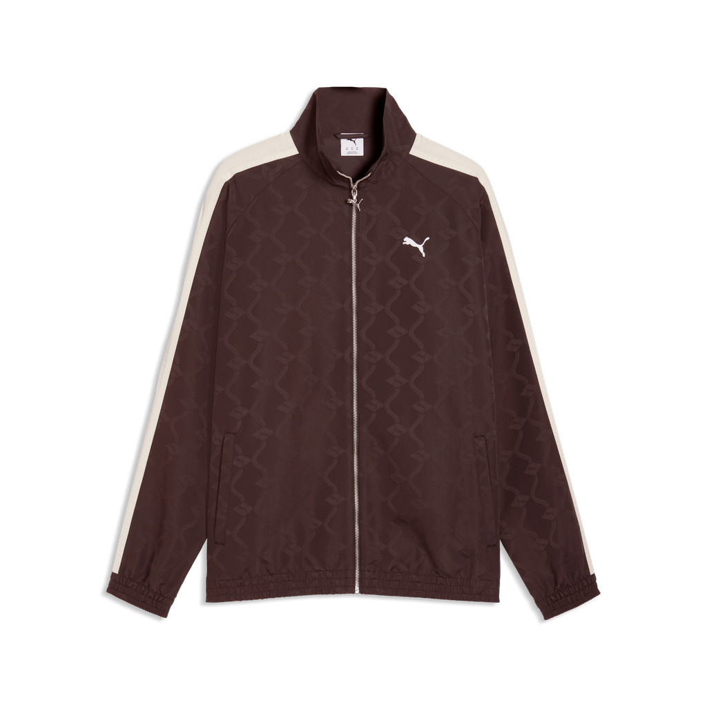 PUMA Prime/Select เสื้อแจ็คเก็ตกีฬาทอลาย T7 สำหรับผู้ชาย สีน้ำตาล - 63439831 — صورة 4