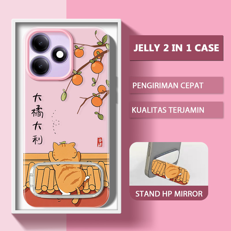 GANTUNGANขาตั้งHpกระจกเคสOppo 16F Reno 16 Pro 5G A6C A6S A6X A6 Reno 15 5G 15F A6T Pro A5 2025 A3X A