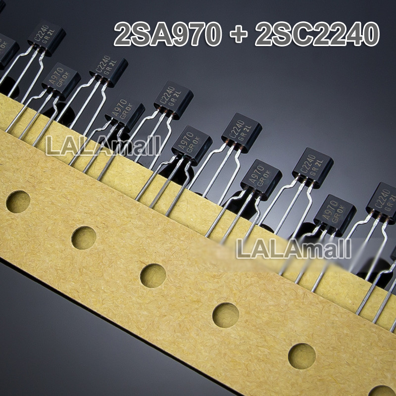 5 คู่ (5 ชิ้น A970 + 5 ชิ้น C2240) TO-92 2SA970 2SC2240 GR 2SA970GR 2SC2240GR TO92 เสียงเสียงต่ําสัญ