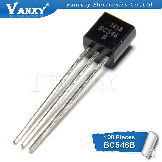 100 ชิ้น BC546 TO-92 BC546B TO92 546B ทรานซิสเตอร์ไตรโอดใหม่