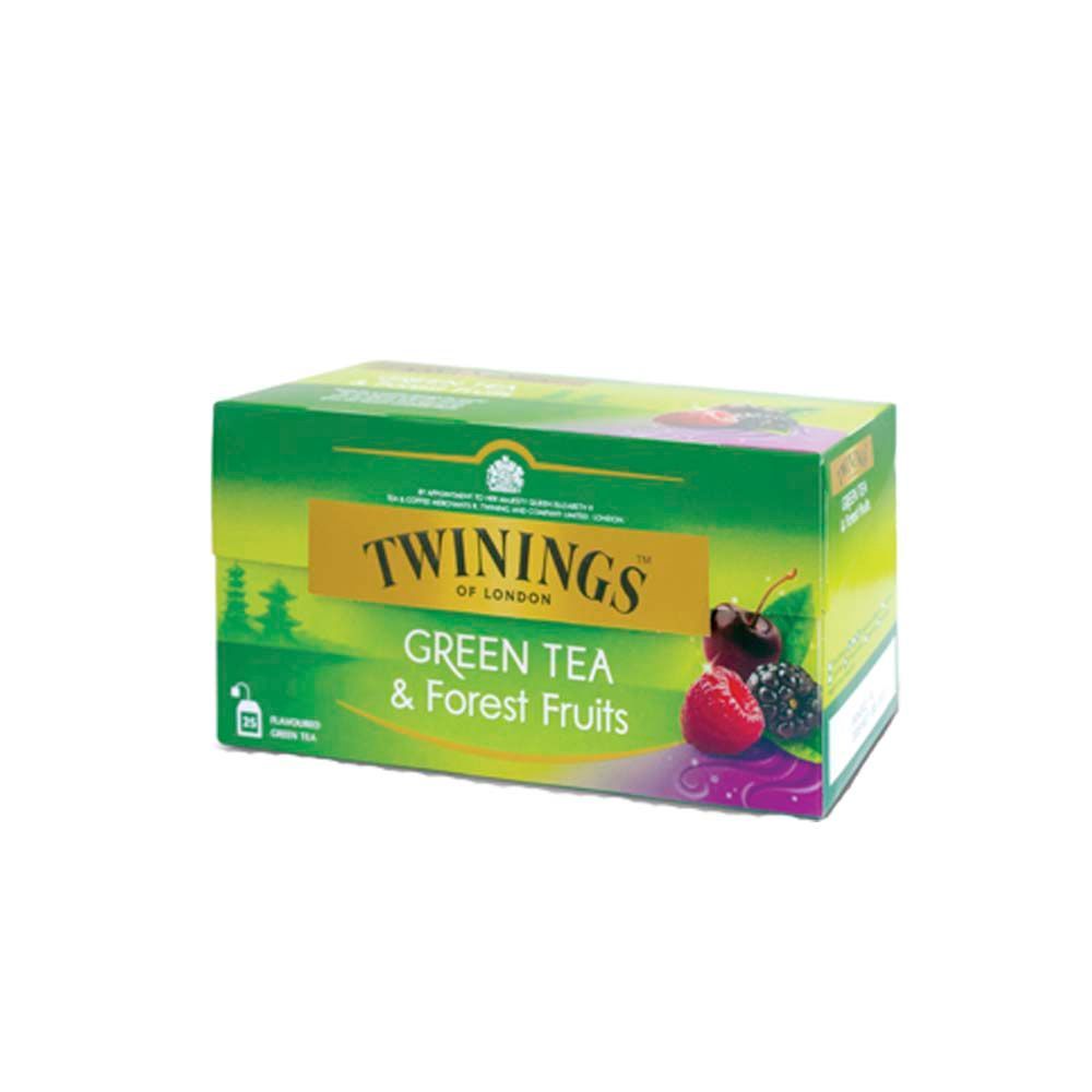 💥 ทไวนิงส์ กรีนที ฟอร์เรสฟรุตส์ 1.5ก.X25ซ 🎐 TWININGS GREEN TEA FOREST FRUIT1.5G.X25S ✅ ชาและสมุนไพรช