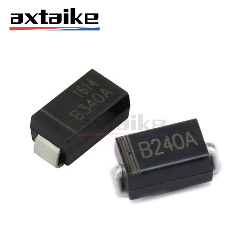 20PCS B240A B340A 2A 3A 40V SMA DO-214AC SMD B24 B34 B240A-13-F B340A-13-F Schottky ไดโอด Rectifiers
