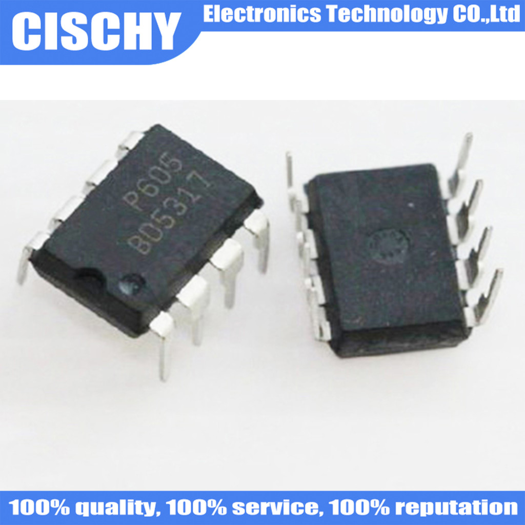 10 ชิ้น/ล็อต P605 AOP605 DIP-8 ในสต็อก