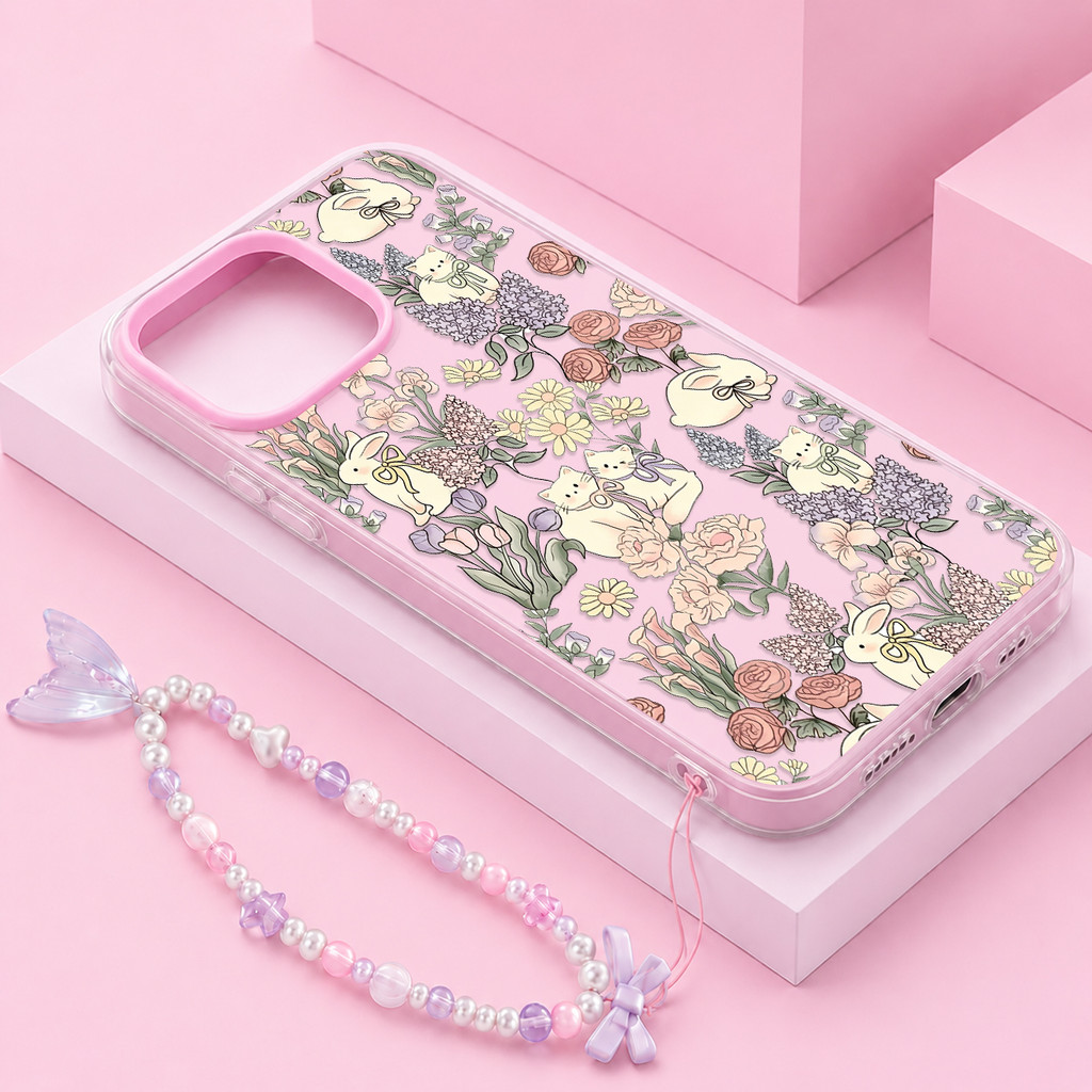 HP GANTUNGAN Cat [เคสดาวตก] Infinix Hot 70 60 Pro Plus 60I 50I 50 4G 40I Itel P55 Gd0624 น่ารัก 2 In
