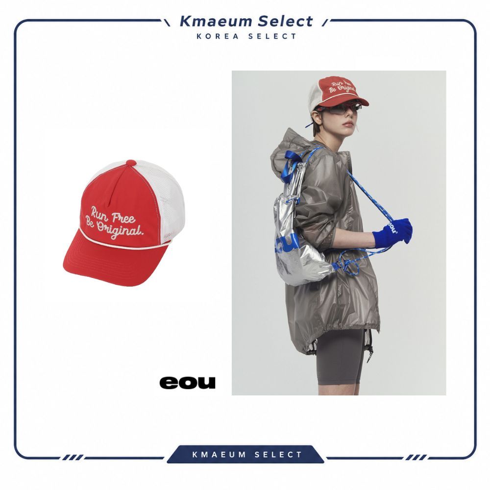 EOU Run Free Trucker Cap Breathable Mesh Running Hat น้ําหนักเบากีฬาหมวกกลางแจ้ง