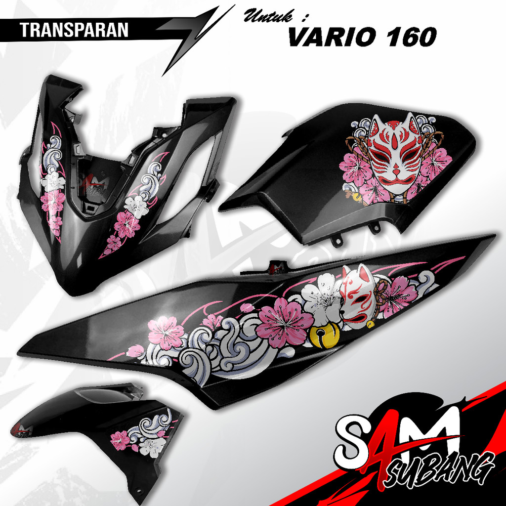 Striping Vario 160 Kitsune Mask Transparent UV