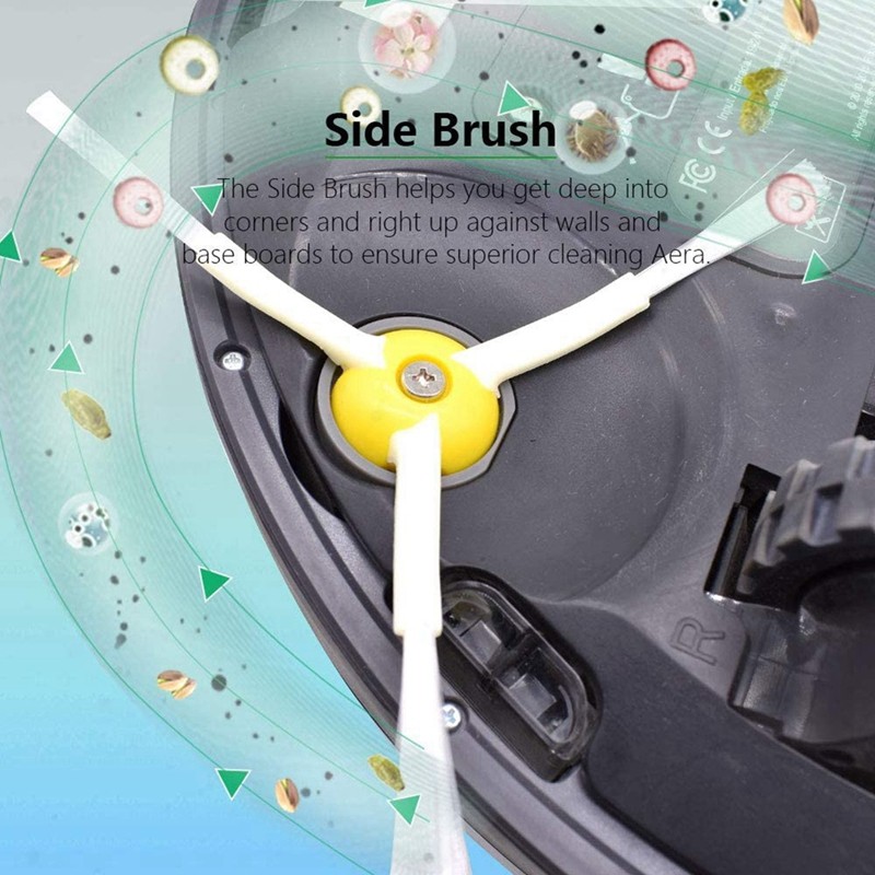 แปรงด้านข้างสําหรับ iRobot Roomba 600, 800, 900 Series 6671 696 R696 692 R692 605 R605 680 R680 860 