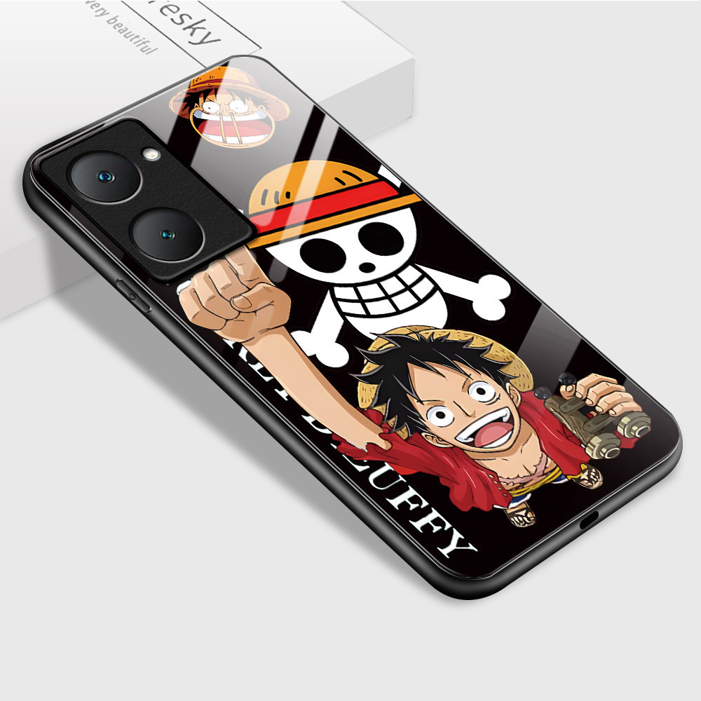 เคส For VIVO Y03 Y03T Y18 Y28S 5G เคสโทรศัพท์ เคสมือถือ เคสวีโว่ เคสแข็ง Hard Phone Glass Case BLK
