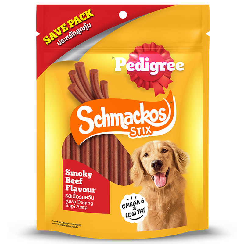 PEDIGREE เพดดิกรีชแม้กโก้สติกรสเนื้อรมควัน 300กรัม [8853301011297]