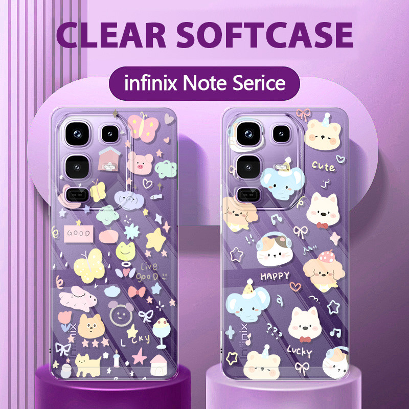 HP ล่าสุด Animal Girls Premium Case Infinix Note 50 Pro 5G 30 40 Pro Plus 5G 40 4G Tk เคสโทรศัพท์น่า