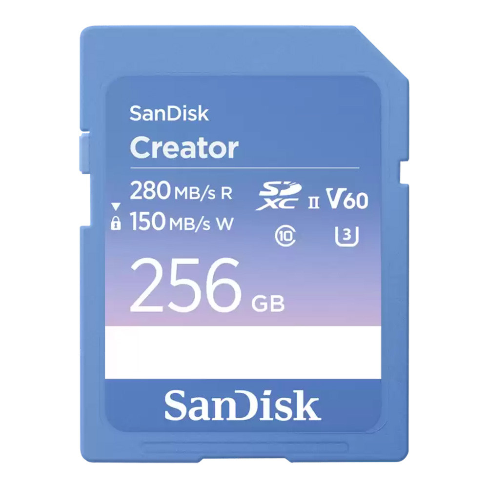 256 GB SD CARD (เอสดีการ์ด) SANDISK CREATOR SD UHS-II CARD (SDSDXEP-256G-GNCIS) >