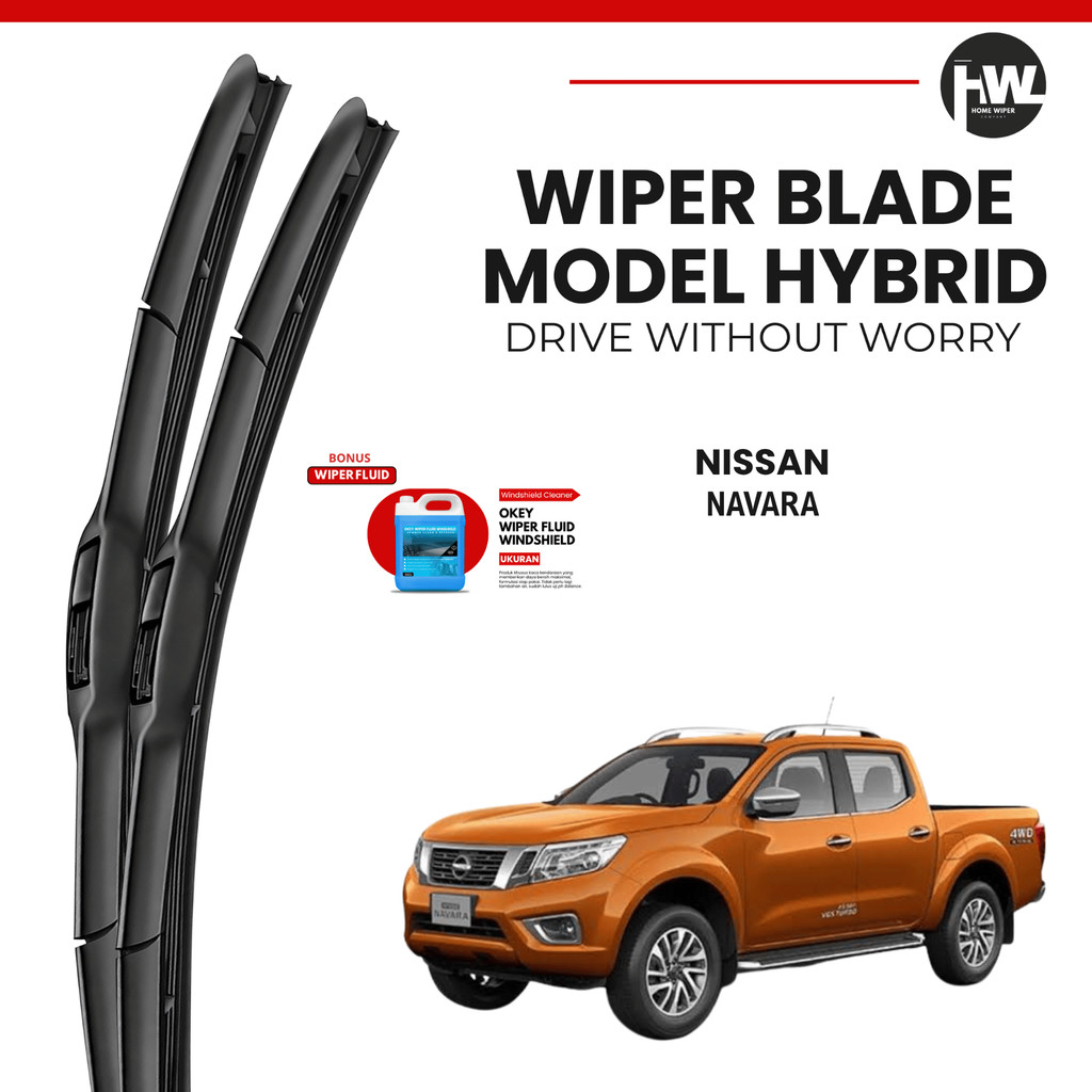 ที่ปัดน้ําฝนกระจกรถยนต์ Nissan Navara Hybrid Free Fluid