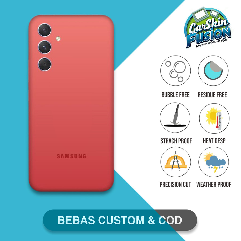 Garskin Skin Samsung A54 5G signature color Anti-Scratch Protector Case | By Fusion Code - iVq