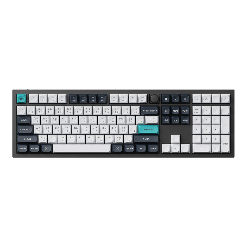 WIRELESS KEYBOARD KEYCHRON Q6 MAX (QMK/VIA) (CARBON BLACK) (GATERON JUPITER RED SWITCH RGB EN/TH) (Q