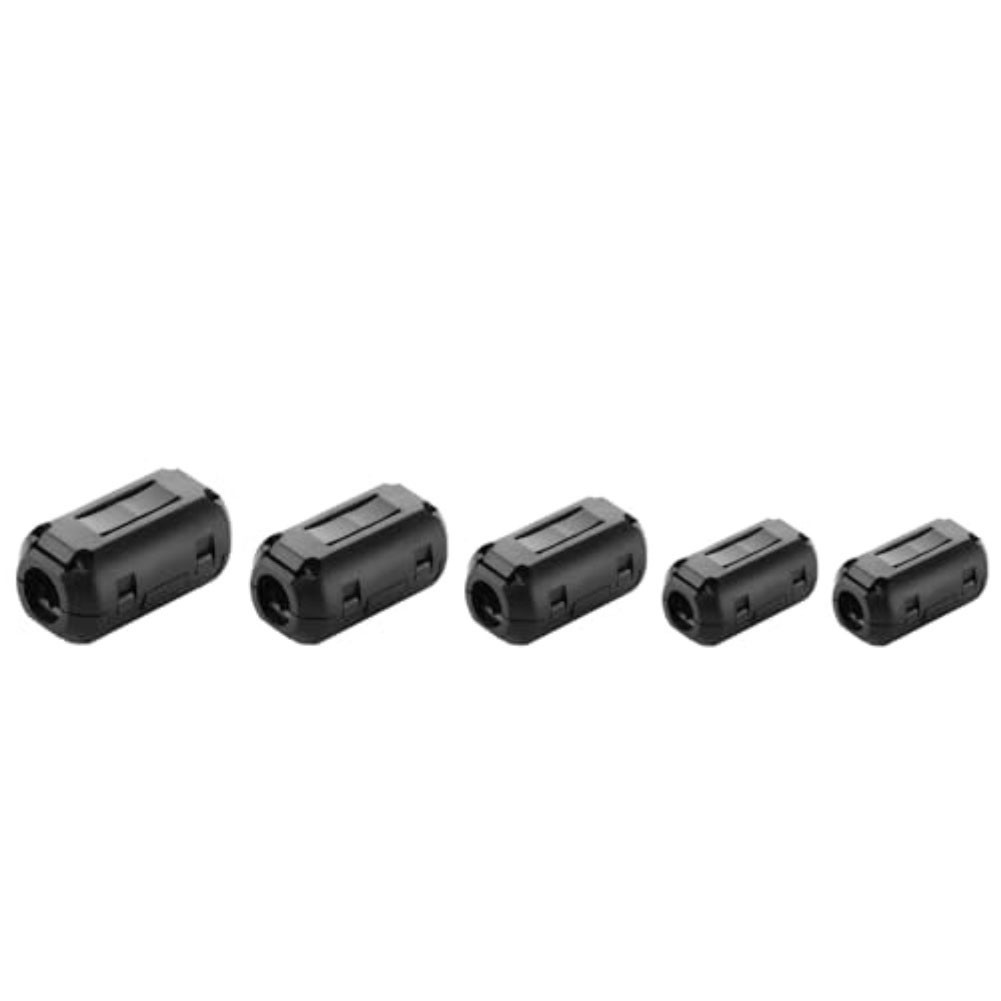 กาว. 28PCS Ferrite Bead Clip-On Ferrite Core RFI Noise Suppressor Black Cable Clamp