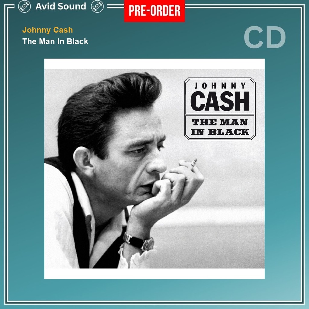 Pre-Order CD แผ่นซีดี Johnny Cash The Man In Black ใหม่ ซีล Johnny Cash CD