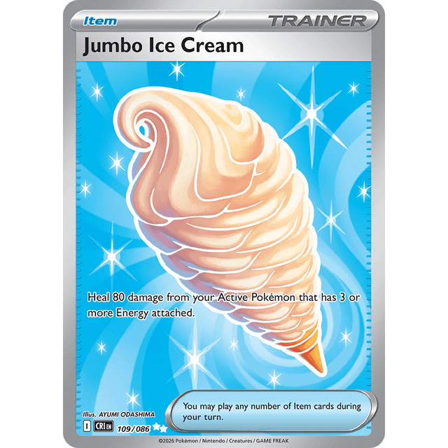 [GS Funny Shop] การ์ดไอศกรีม POKEMON TCG Jumbo 1 ใบ (CRI 109)