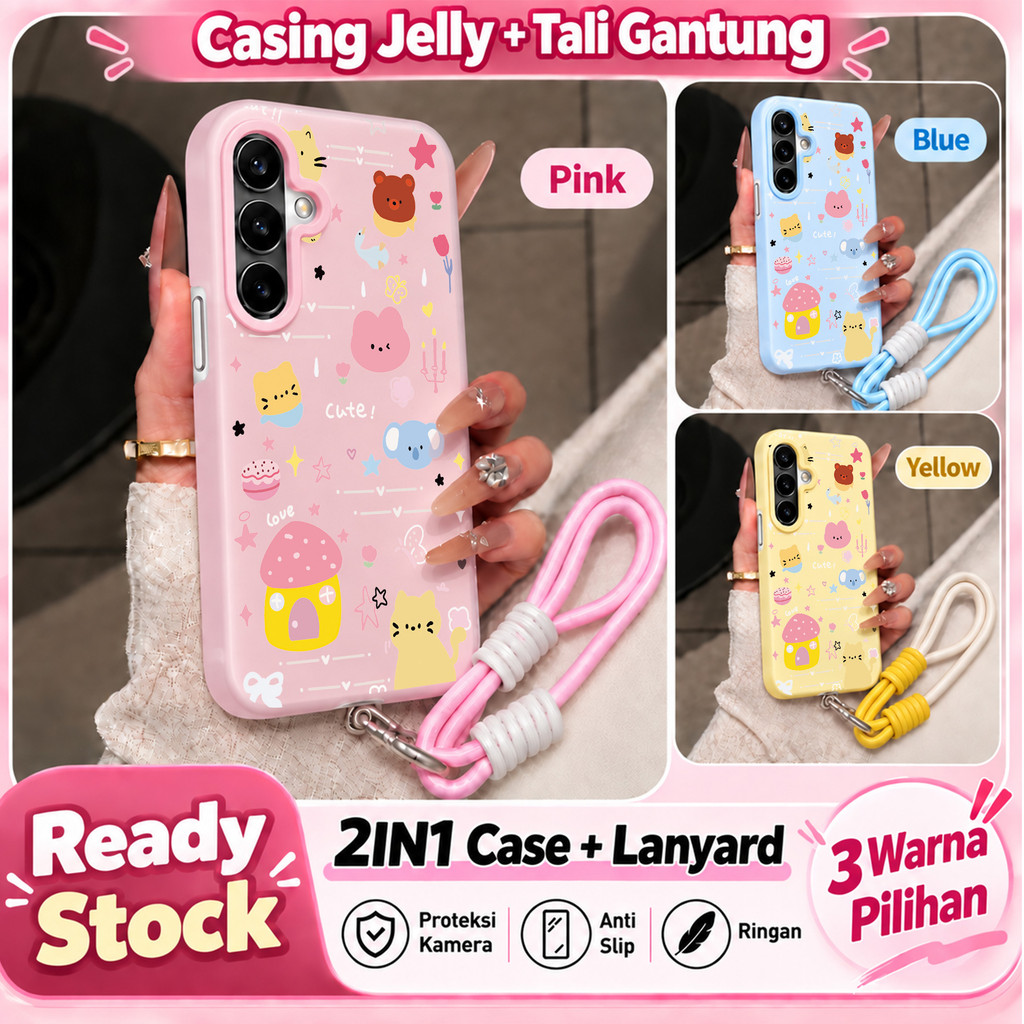 Pet Jelly 2In1+Tail Case Hp Vivo Y500 T5 Pro Y31D Pro Iqoo Z11X Y05 V70 Fe Iqoo Z10 Lite Z10R Y400 Y
