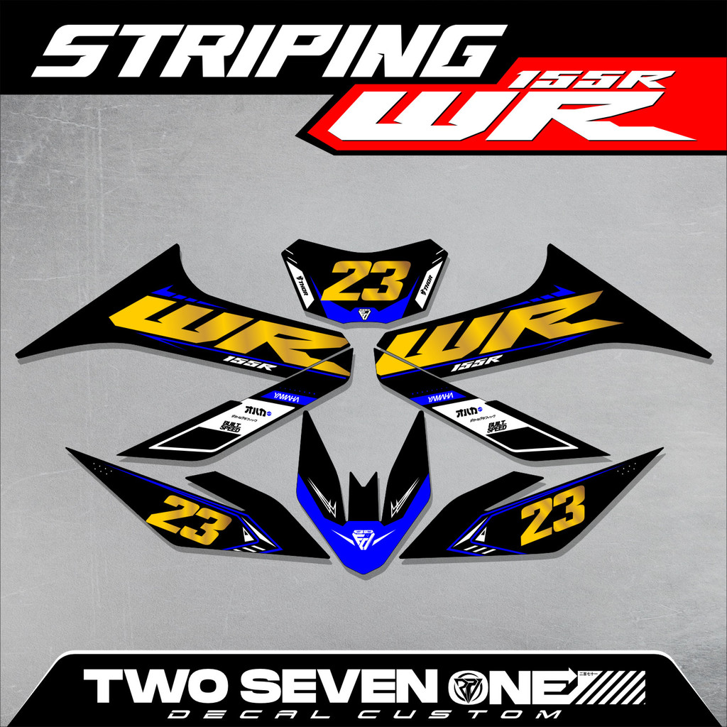 Yamaha WR 155 Striping - รายชื่อสติ๊กเกอร์ WR 155 - 19
