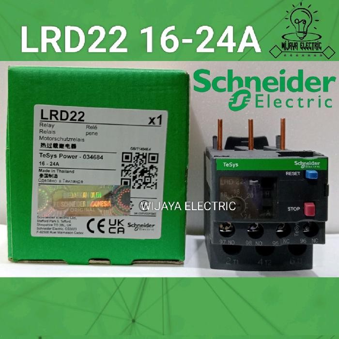 โอเวอร์โหลด Schneider lrd22 lrd 22 16-24a ดั้งเดิม
