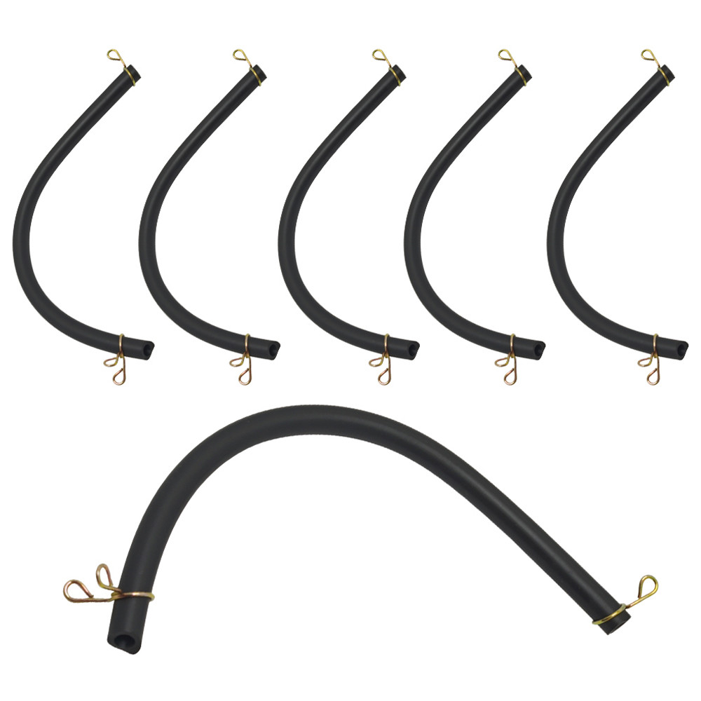 6pcs การใช้ท่อ Line Clamps สําหรับ GX120 GX140 GX160 GX200 ID 3/16" ความยาว 6-1/2"