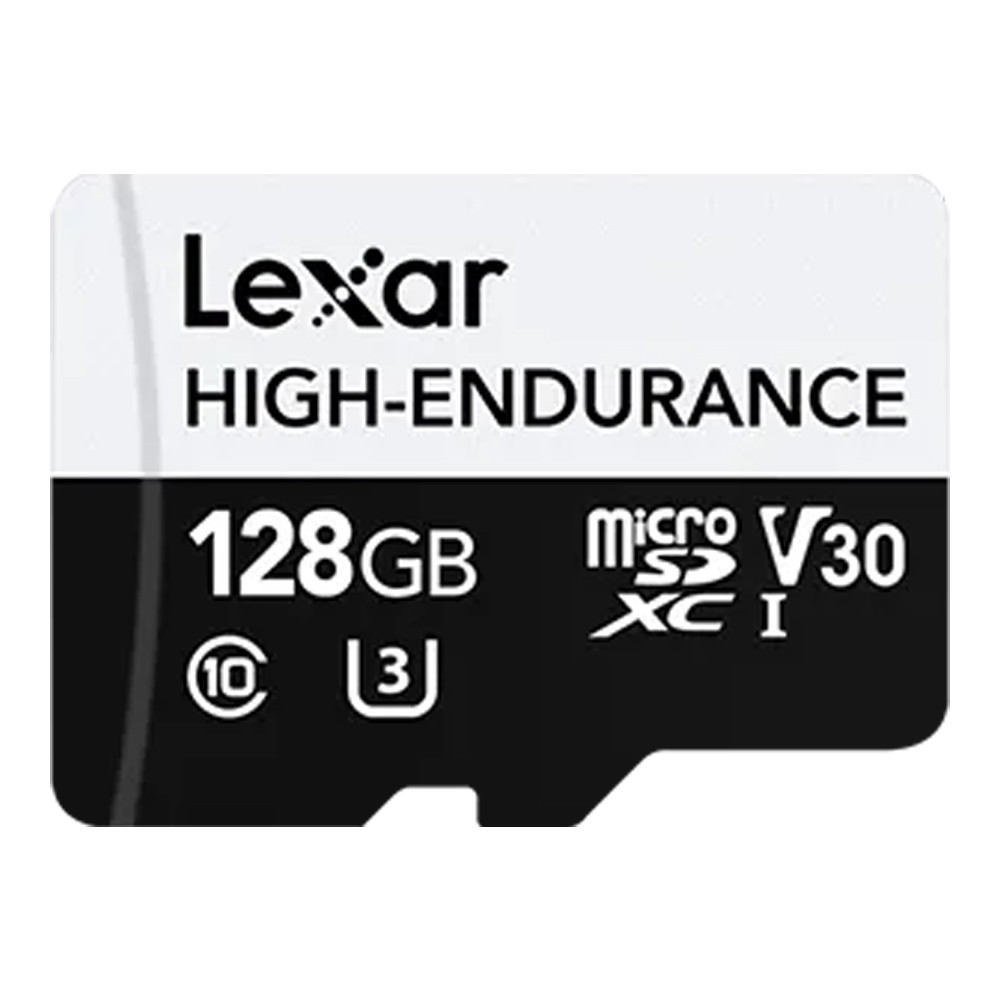 128 GB MICRO SD CARD (ไมโครเอสดีการ์ด) LEXAR HIGH-ENDURANCE (LMSHGED128G) ;