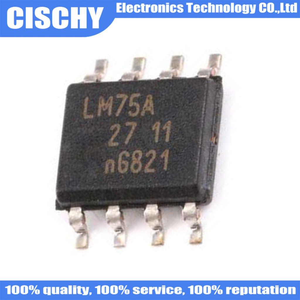 10 ชิ้น/ล็อต LM75AD LM75 LM75A SOP-8 ในสต็อก