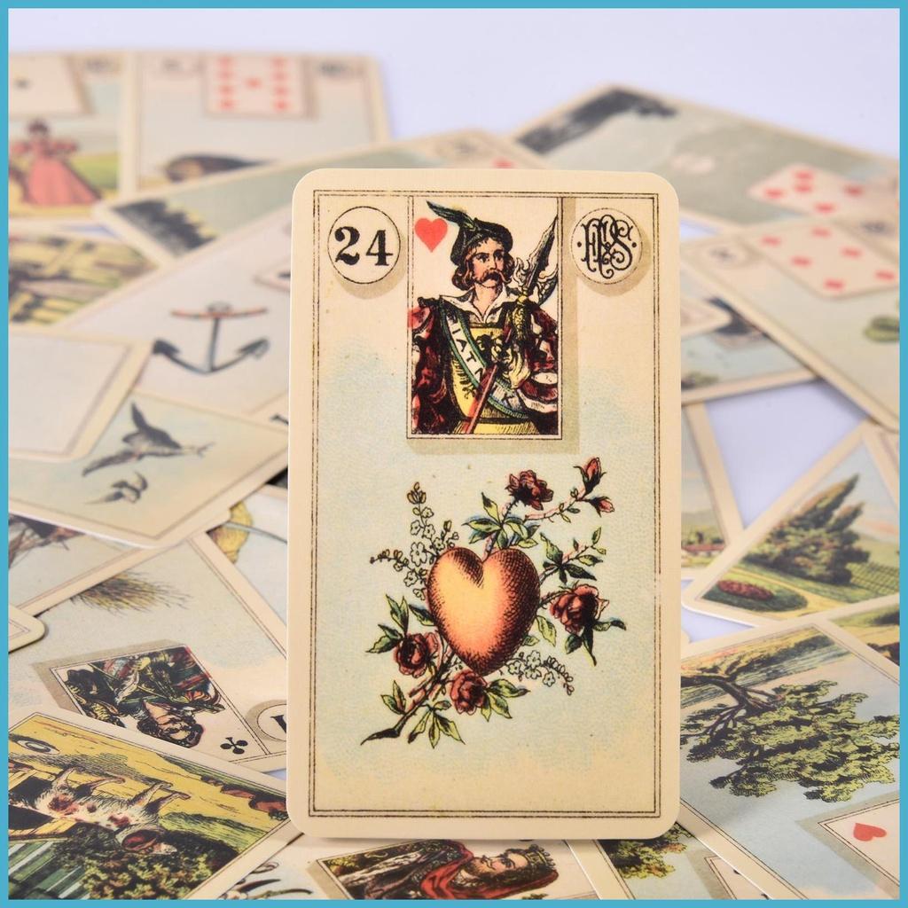 36 Full-Color ArtGame การ์ด Divination Tarot Tableau Grand Tableau Lenormand ผ้า Grand Tableau Lenor