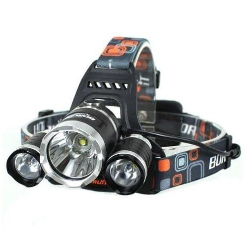Cree Xm-L T6 5000 Lumens ไฟหน้าแพคเกจ 18650 ไฟหน้า + เครื่องชาร์จ