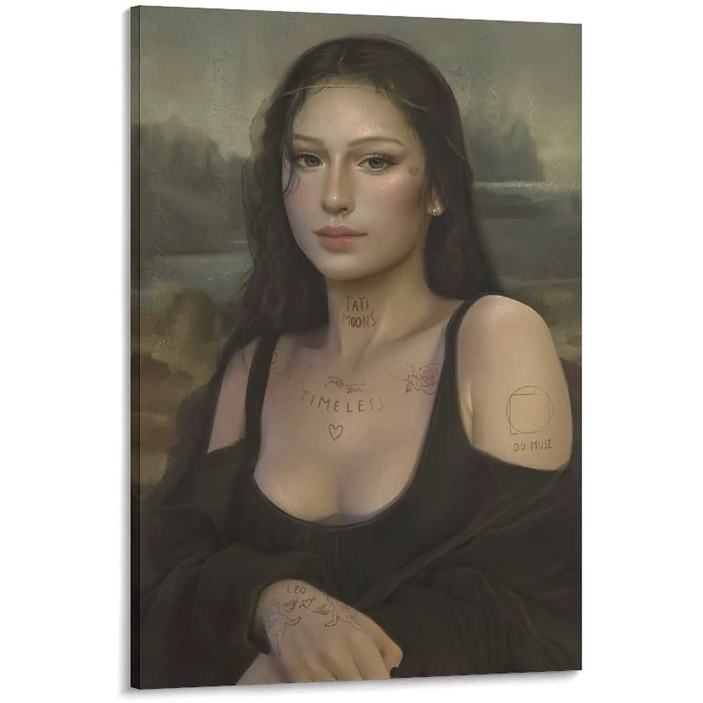 Mona Lisa คลื่นเกาหลีโปสเตอร์ตลก Vintage Old Retro Art Decro โปสเตอร์ภาพวาดตกแต่งผ้าใบ Wall Art ห้อง