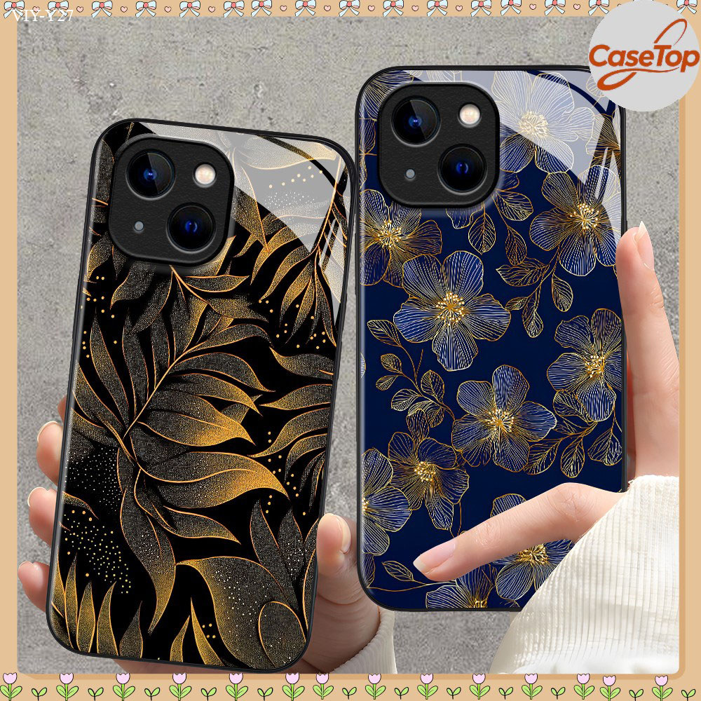 เคส For VIVO Y36 Y35 Y33S Y33T Y31 Y30 Y30i Y28 Y28S Y27S Y27 4G 5G เคสโทรศัพท์ เคสวีโว่ เคสแข็ง Phone Glass Case BLK