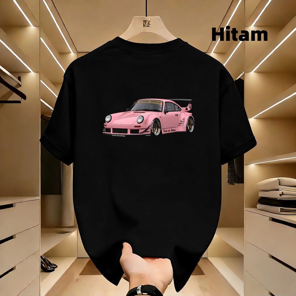RWB PORSCHE 993 Turbo ใหม่ 210g เสื้อยืดแขนสั้นผู้ชาย Unisex Breathable Leisure เสื้อยืด