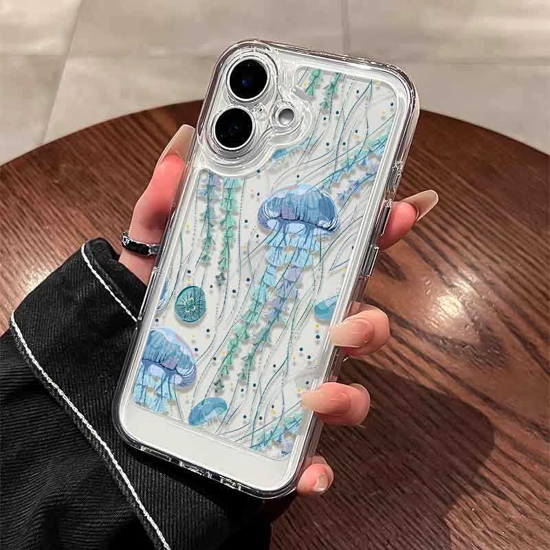 Tpu Jellyfish-Ubur Case Xiaomi X8 Pro Max 17T 15T C81 Poco M7 Pro 5G F7 C71 C85 X7 Pro X6 Pro X5 12T