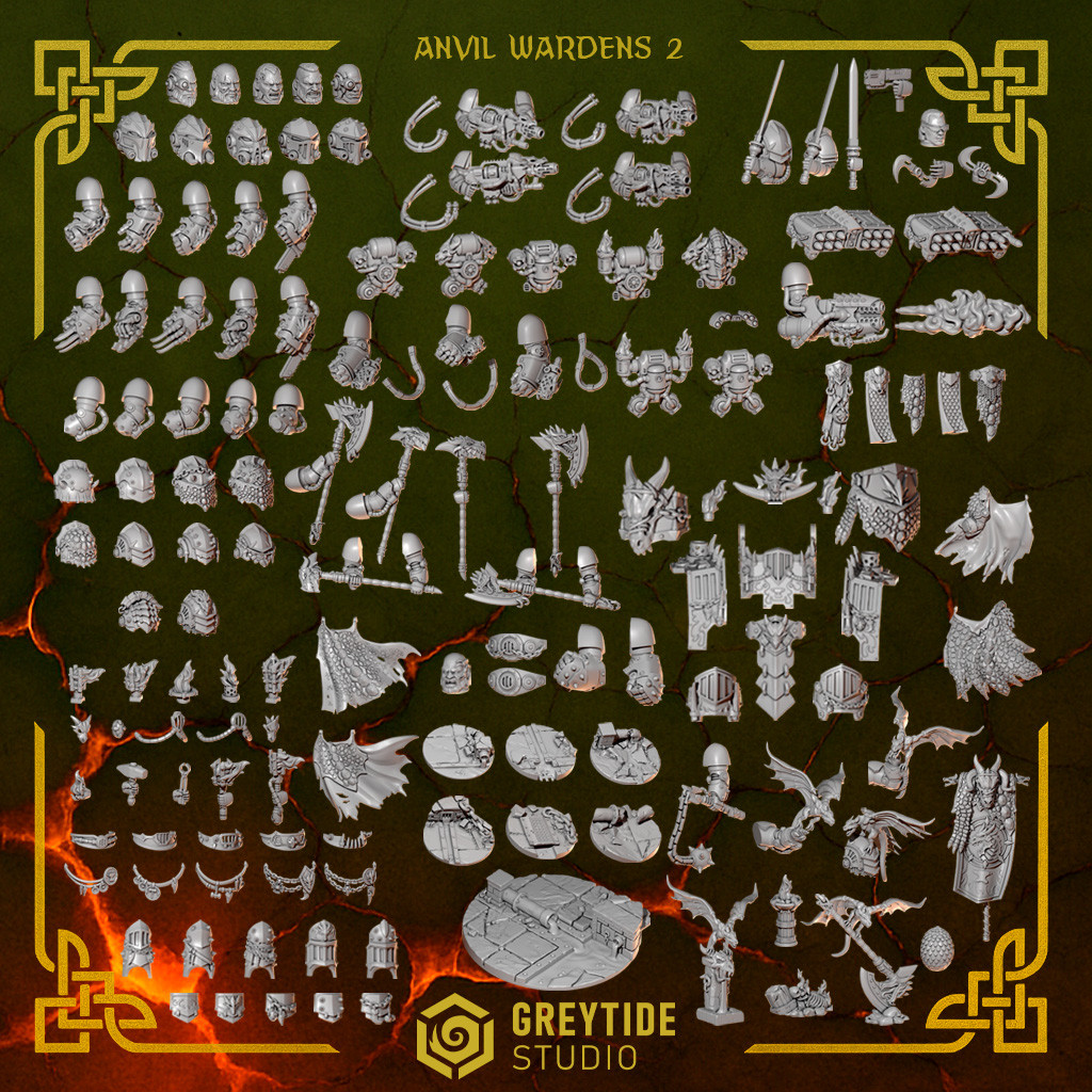 Anvil Wardens 2 | Premium 3D Resin Miniature 32mm Scale